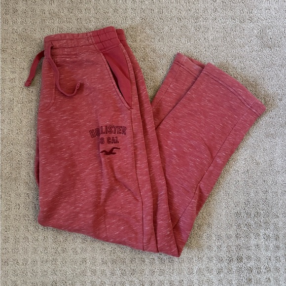 Hollister Other - Hollister Coral Pink Fleece Jogger Pants